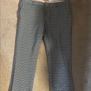 Banana Republic Monochrome Patterned Cropped Pants